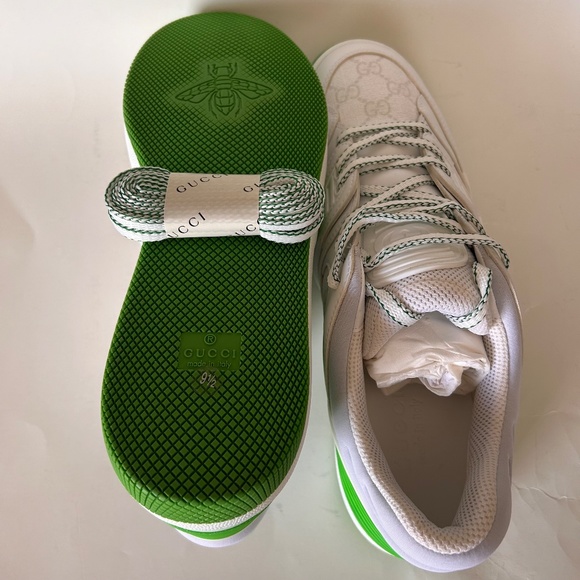 GUCCI Demetra Basket "GG" Canvas Logo Sneakers Size 10.5 (US) NIB #698785 - Picture 9 of 15